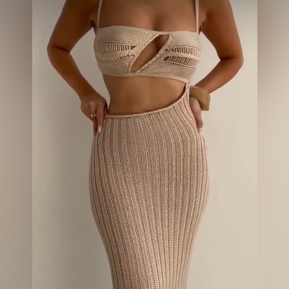 JLUXLABEL Dresses & Skirts - NWT JLUXLABEL Coastal Escape Dress Beige (L)